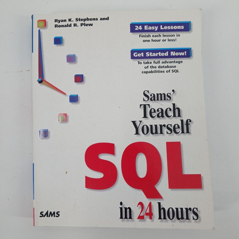 Sams Teach Yourself SQL in 24 Hours Tech Software Paperback Book